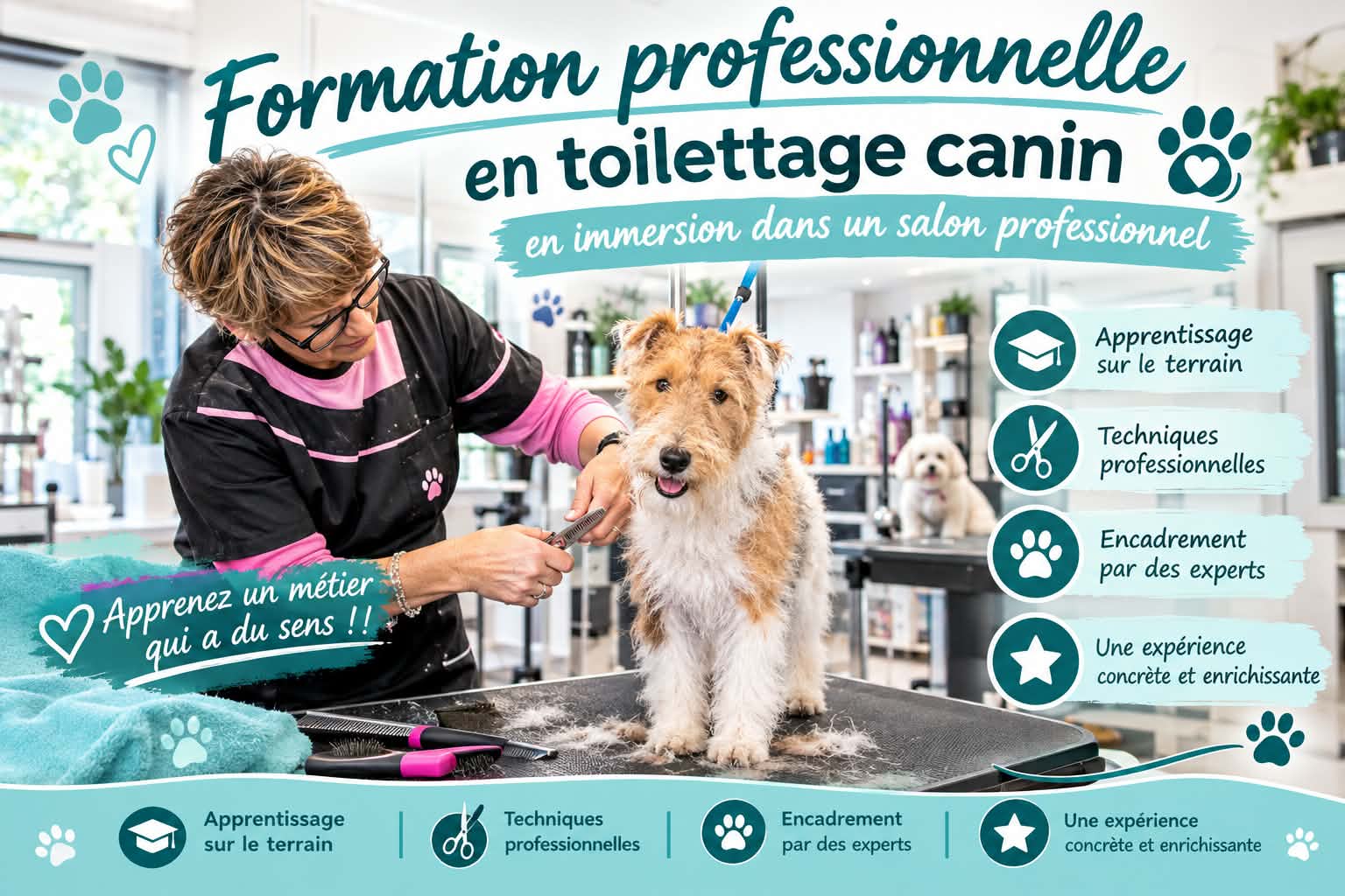 Formation professionnelle en un tour de pattes